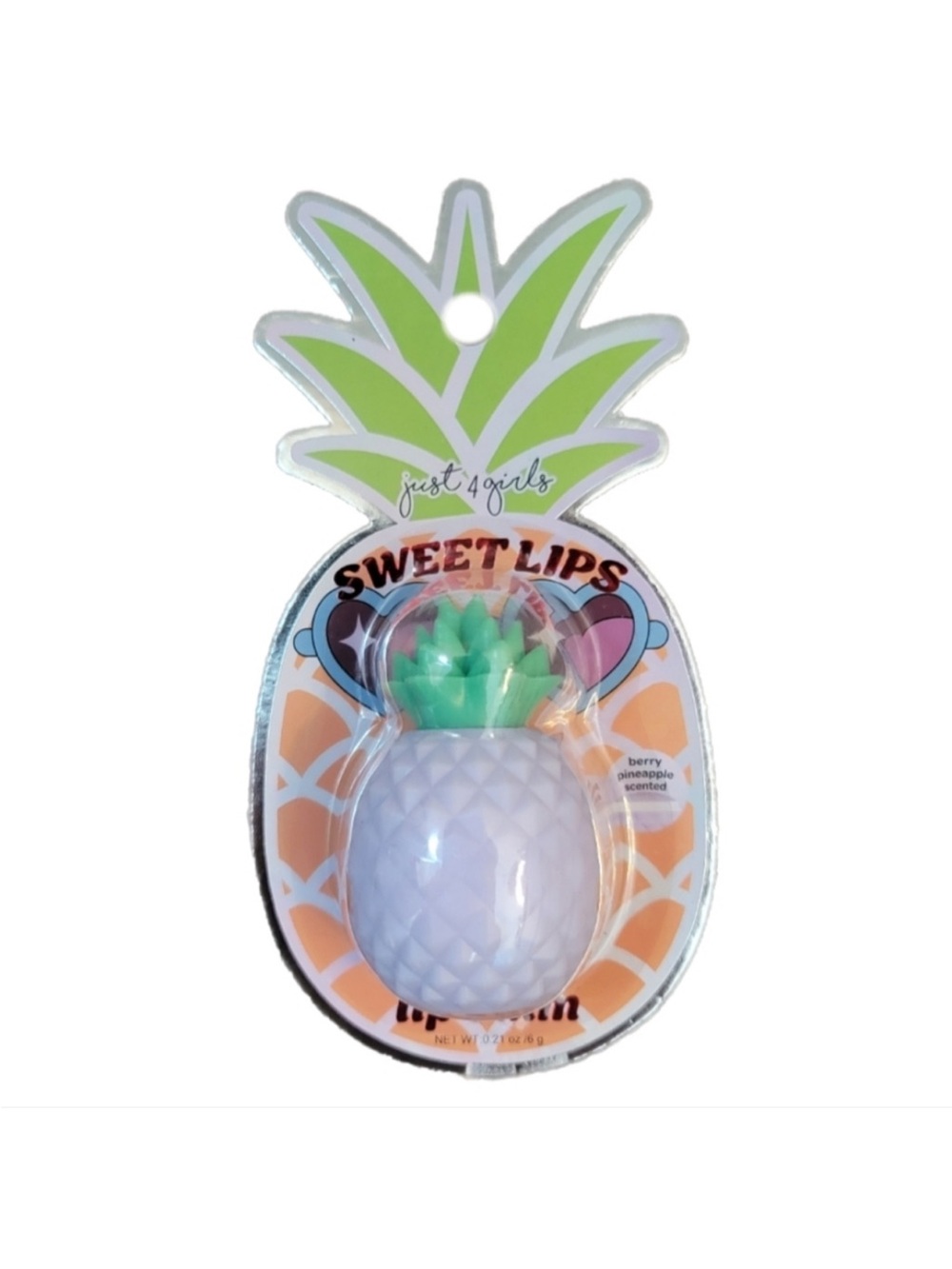 🛍️5️⃣ /💲2️⃣5️⃣🛍️ JUST 4 GIRLS - Pineapple Shaped Lip Balm
